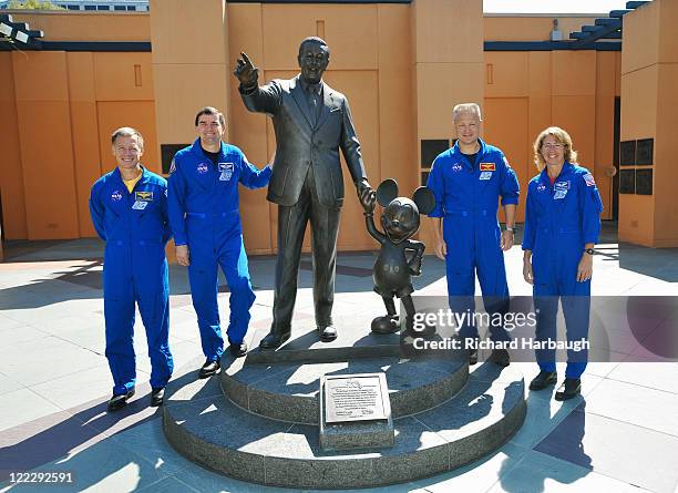 Mickey Mouse Clubhouse Space Adventure" - Mickey Mouse and Minnie Mouse welcomed NASA astronauts Chris Ferguson, Doug Hurley, Sandy Magnus and Rex...