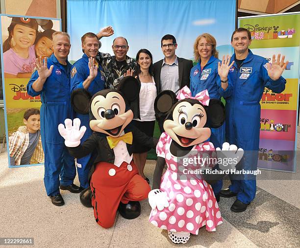 Mickey Mouse Clubhouse Space Adventure" - Mickey Mouse and Minnie Mouse welcomed NASA astronauts Chris Ferguson, Doug Hurley, Sandy Magnus and Rex...