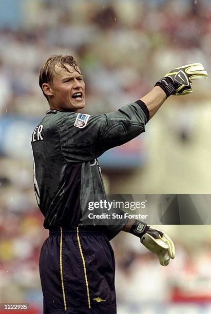 Alex Manninger of Arsenal in action during the FA Charity Shield match against Manchester United played at Wembley Stadium in London, England. The...
