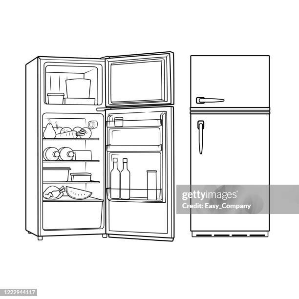 64 Ilustraciones de Refrigerador Abierto - Getty Images