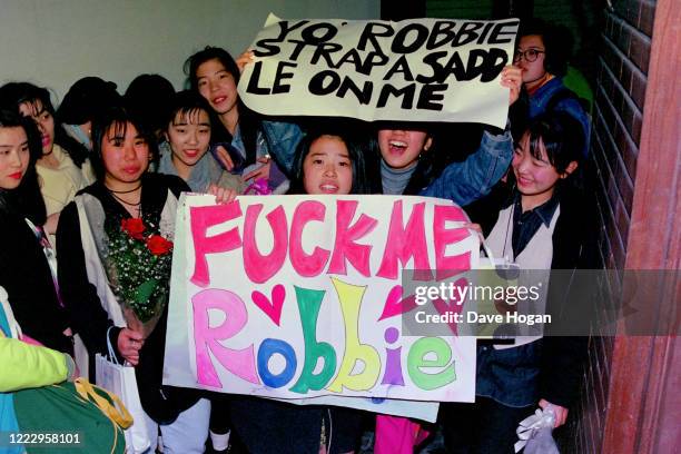 Japanese Take That fans in Tokyo, March 1993