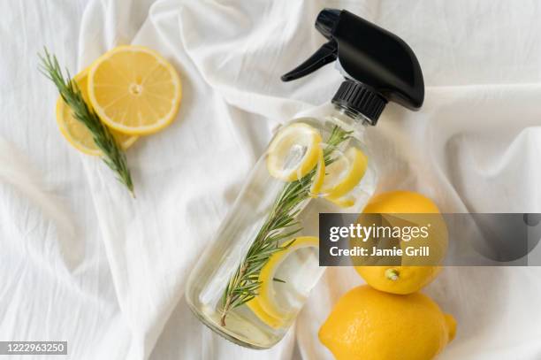 homemade natural cleaning spray - spray bottle stock pictures, royalty-free photos & images