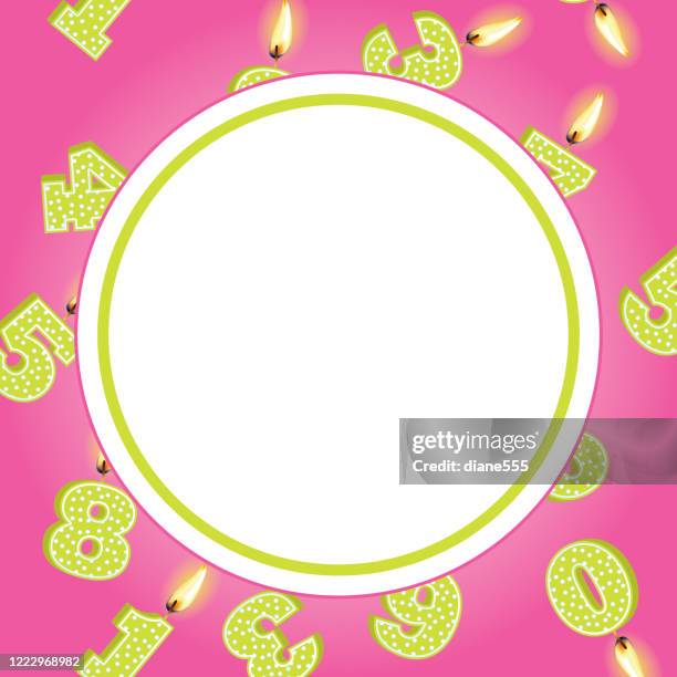 virtual birthday party invitation template - virtual party stock illustrations
