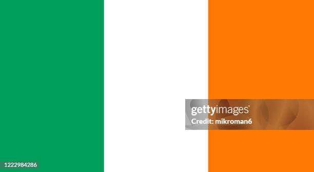 flag of republic of ireland - ireland stock pictures, royalty-free photos & images