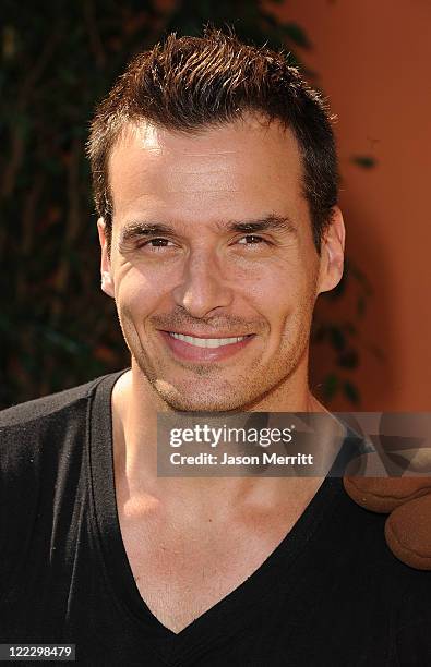 Actor Antonio Sabato Jr. And daughter Mina Bree arrive at the premiere of Walt Disney Studios' "The Lion King 3D" on August 27, 2011 in Los Angeles,...