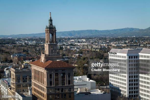The Bank of Italy building in downtown San Jose, California, U.S., on Monday, Feb. 10, 2020. Real estate investors Gary Dillabough and his partner...
