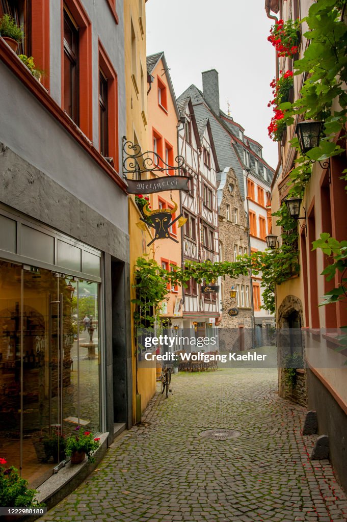 A small alley in the town of Bernkastel on the Mosel River...