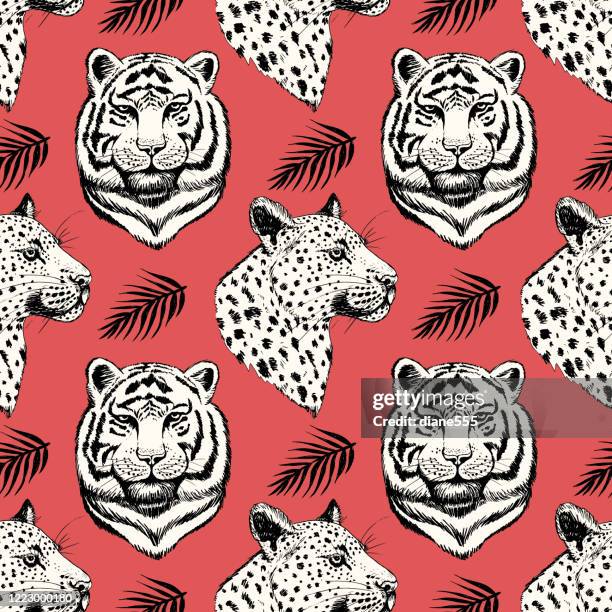 878 Red Tiger Pattern Stock Photos, High-Res Pictures, and Images ...