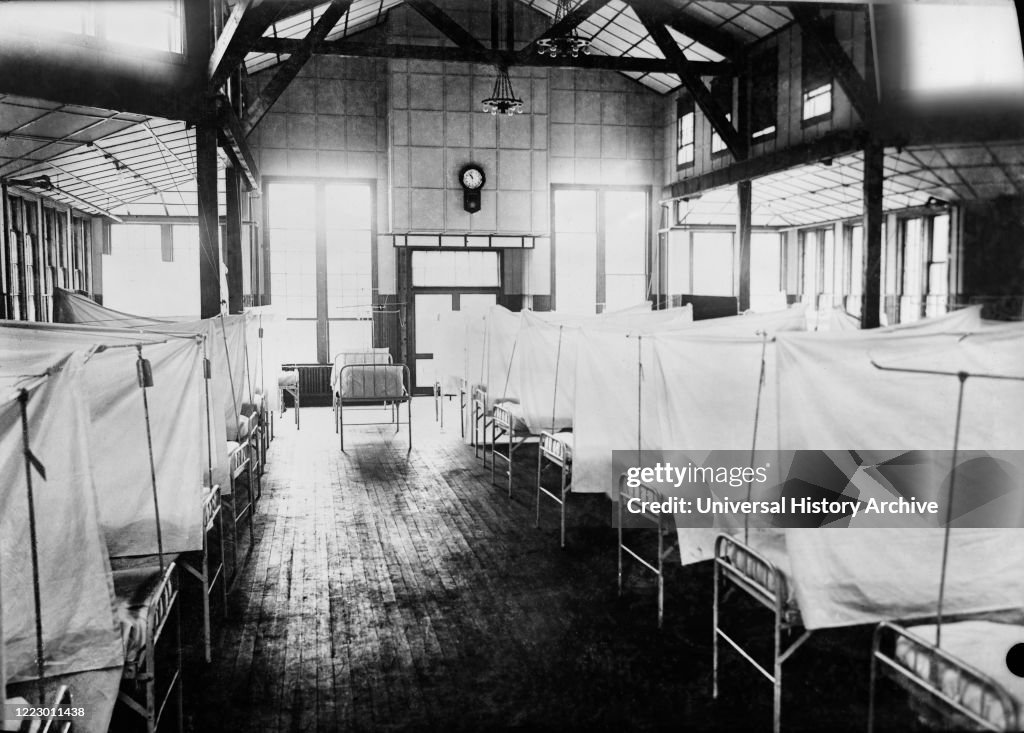 Red Cross House at U.S. General Hospital #16, during Influenza Epidemic, New Haven, Connecticut, USA, American National Red Cross Photograph Collection, 1918