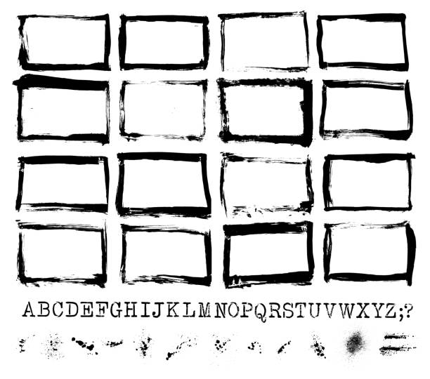 Typewriter Border 36 Typewriter Texture High Res Illustrations - Getty Images