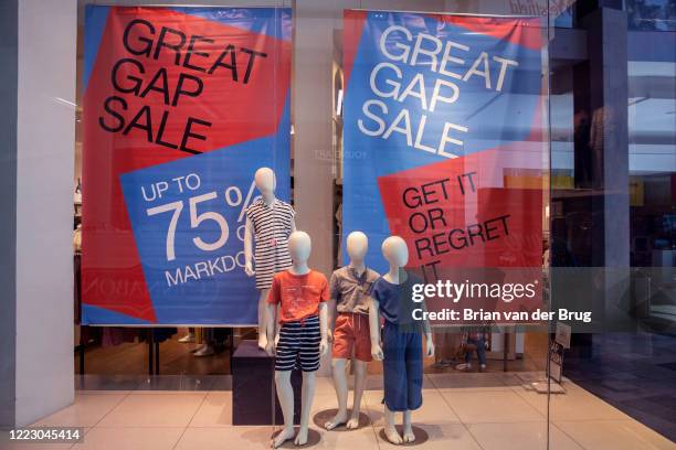 The Gap store inside the Westfield Topanga shopping mall in on Friday, June 26, 2020 in Canoga Park, CA. Gap and Kanye West signed a 10-year deal to...