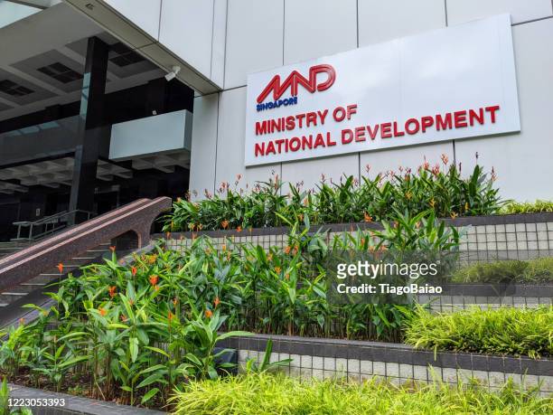 building of the ministry of national development in singapore mnd - singapore cents stock pictures, royalty-free photos & images
