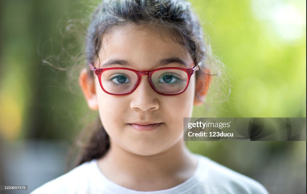 Portrait of hispanic girl