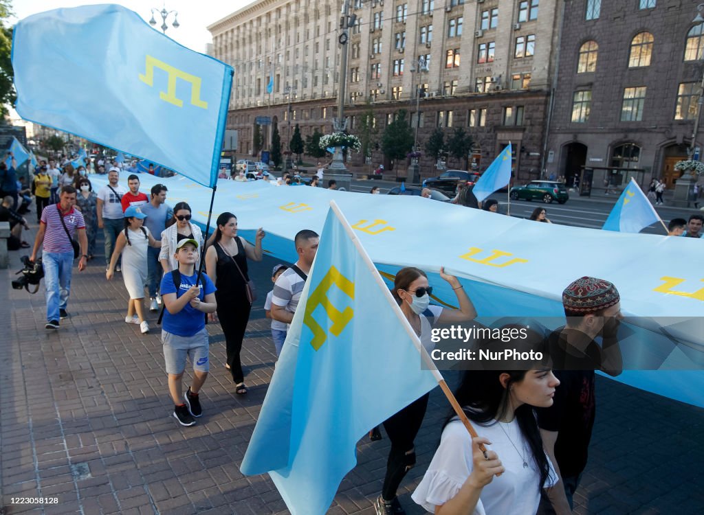 Crimean Tatars Flag Day In Kyiv