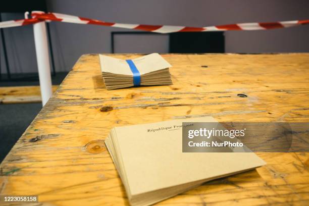 Busta durante la preparazione del secondo turno delle elezioni comunali. Francia, Rennes, 26 giugno 2020.