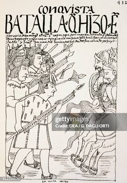 History of Exploration, 16th century. South America. Peru. Battle of Cuzco: Inca Emperor Manco Capac besieging Cuzco occupied by Conquistadores,...