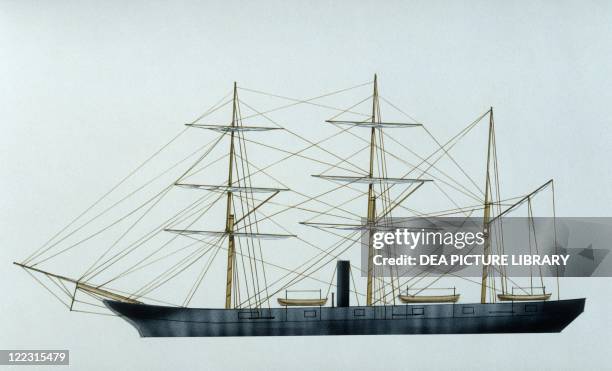 Uss Unity Sloop 11 Sloop Of War Uss Kearsarge Stock Photos, High-Res Pictures, and ...