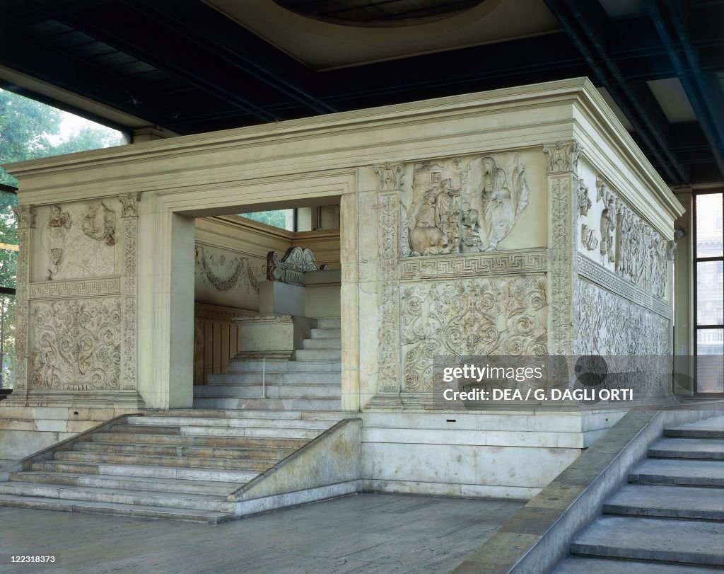 Ara Pacis Augustae, altar built between 13 and 9 B.C. to celebrate peace established by Augustus