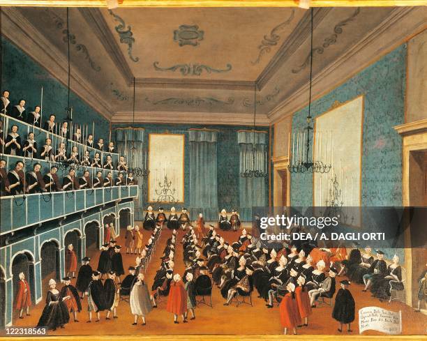 Gabriel Bella , The Choir of Orphan Girls, oil on canvas.