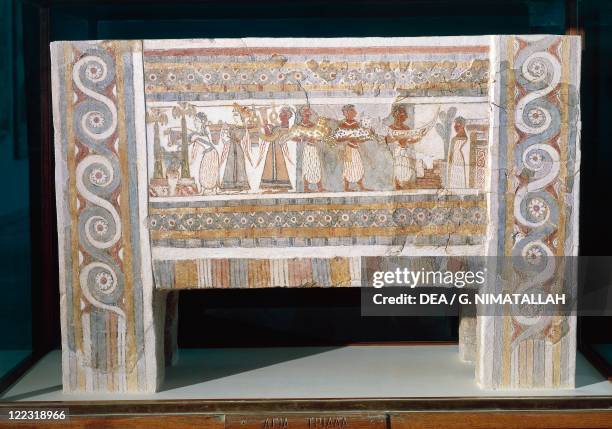 Minoan civilization, 16th century b.C. Hagia Triada sarcophagus, circa 1400 b.C.