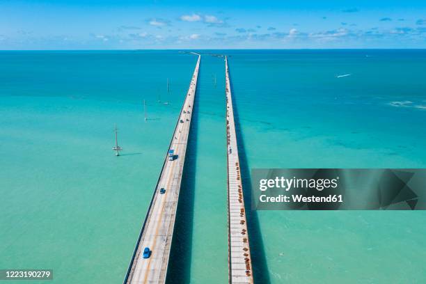 seven mile bridge, florida keys, usa - the florida keys stock-fotos und bilder