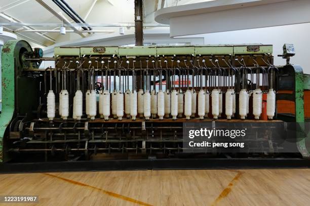 weaving machinery - loom stock pictures, royalty-free photos & images
