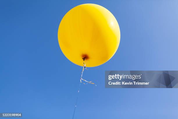 Balloon Ride Yellow 1,130 Yellow Balloons Blue Sky Stock Photos, High-Res Pictures, and ...