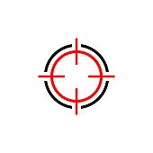 Target Sign Logo Template Illustration Design. Vector EPS 10.