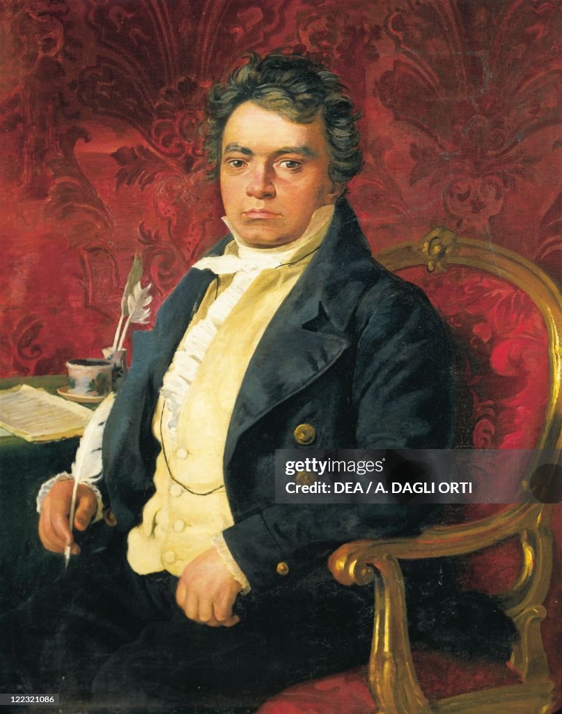 Germany, Portrait of German composer and pianist Ludwig van Beethoven