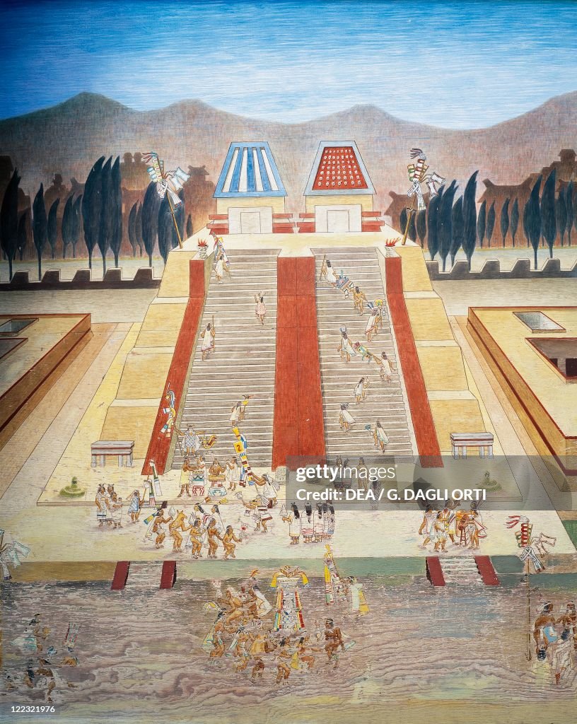 Aztec Recinstruction Tenochtitlan Templo Mayor