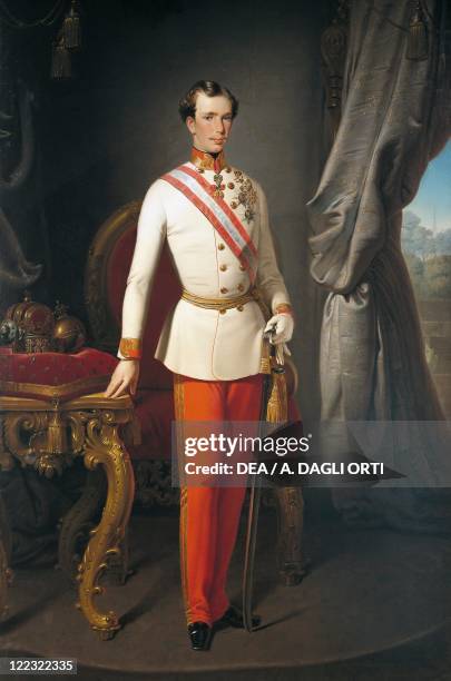 Francesco Hayez and followers, Portrait of Franz Joseph I , Emperor of Austria.