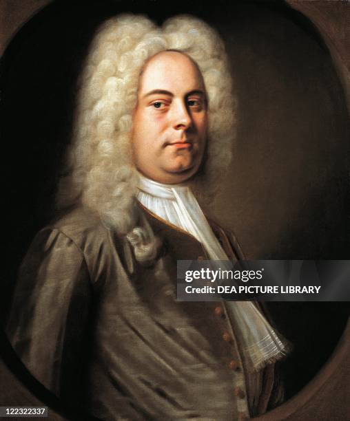 Attributed to Balthasar Denner , Portrait of George Frideric Handel , German-English composer, 1726.