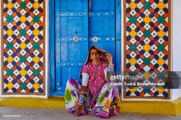 india, gujarat, kutch, meghwal ethnic group - asian tribal culture stock pictures, royalty-free photos & images