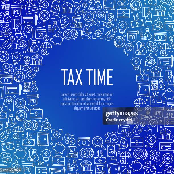 tax time. finance and economy concept vector pattern and abstract background. - tax season stock illustrations