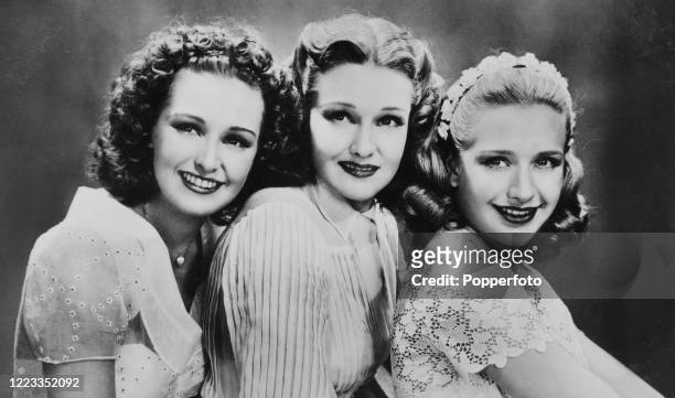 The three Lane sisters, left to right, Lola, Rosemary and Priscilla, acted, sang and danced in vaudeville, on the stage and in film, circa 1930.