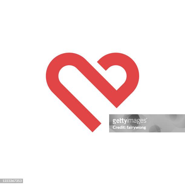 illustrazioni stock, clip art, cartoni animati e icone di tendenza di icona cuore,concetto d'amore - logo