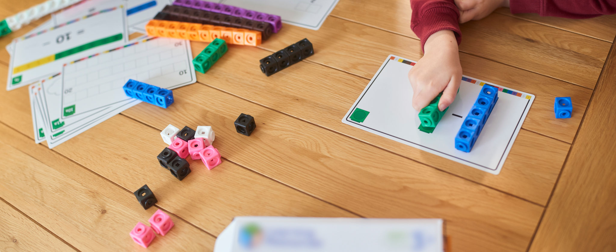 children doing math activities