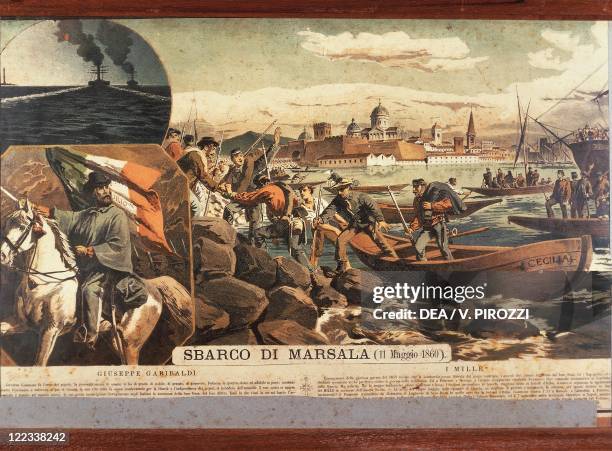 Italy - 19th century, Expedition of the Thousand - Garibaldi landing at Marsala, 11 May 1860.