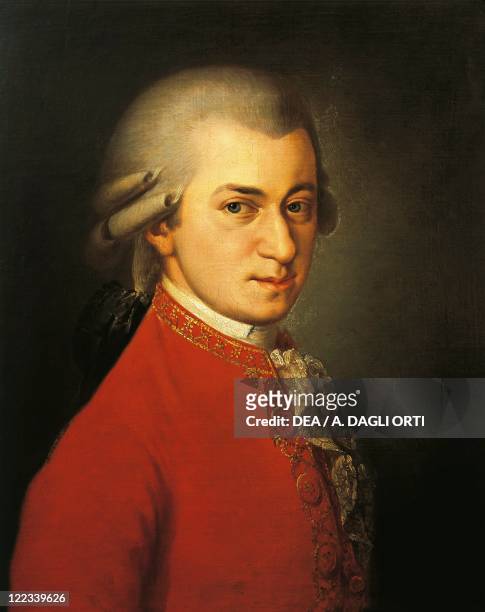 Austria - 18th century. Portrait of Wolfgang Amadeus Mozart , Austrian composer and pianist.