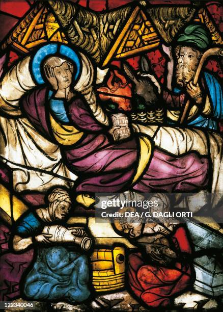 Gothic art - Germany - 13th century. Stained glass window from the cloister of Klosterneuburg Abbey.