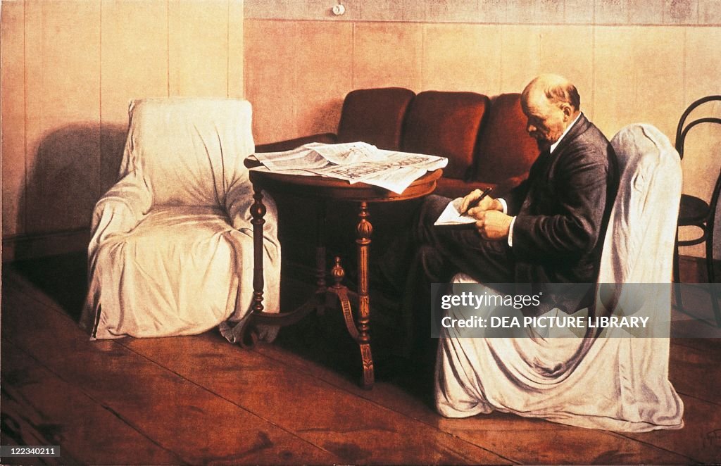 Russia, Lenin (1870-1924) in the Smolny Institute, 1930