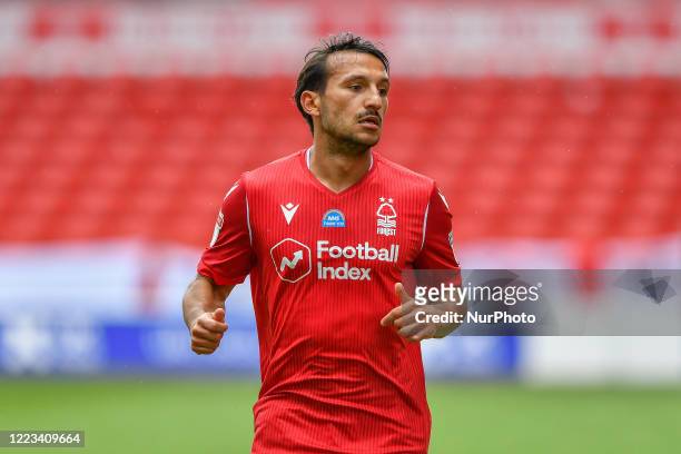 Joao Carvalho of Nottingham Forest during the Sky Bet Championship match between Nottingham Forest and Huddersfield Town at the City Ground,...
