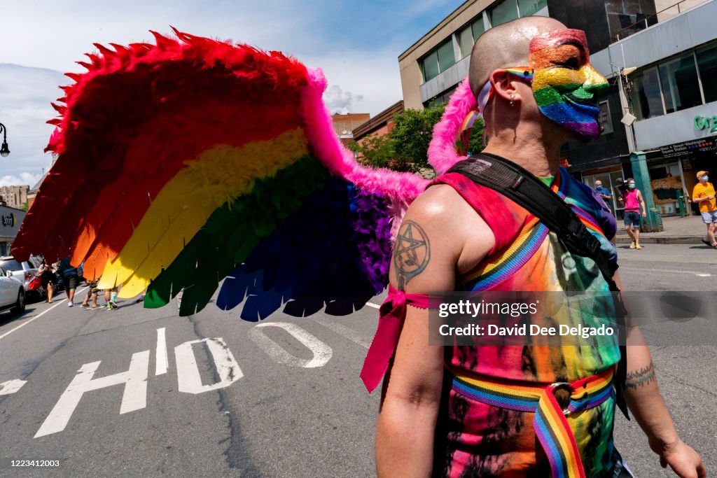 Gay Rights Rally An estimated 20,000 demonstrators take part in the Queer Liberation ...
