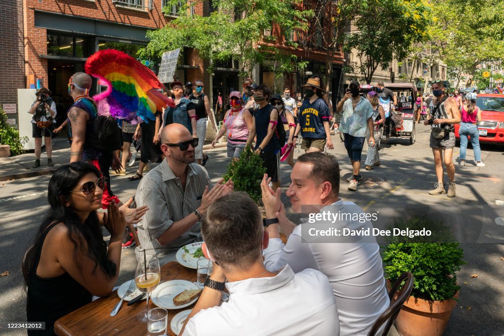 Gay Rights Rally An estimated 20,000 demonstrators take part in the Queer Liberation ...
