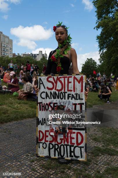 Thousands of transgender people and their supporters gather at Wellington Arch before marching through central London to Parliament Square to...