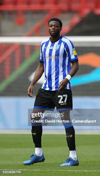 Sheffield Wednesdays Dominic Lorfa during the Sky Bet Championship match between Bristol City and Sheffield Wednesday at Ashton Gate on June 28, 2020...