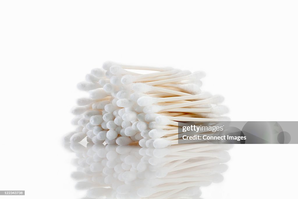Stack of cotton wool buds