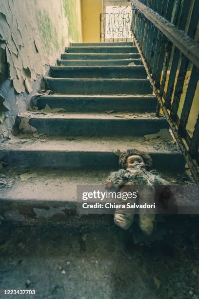 abandoned preschool in pripyat - abandoned toy stock pictures, royalty-free photos & images