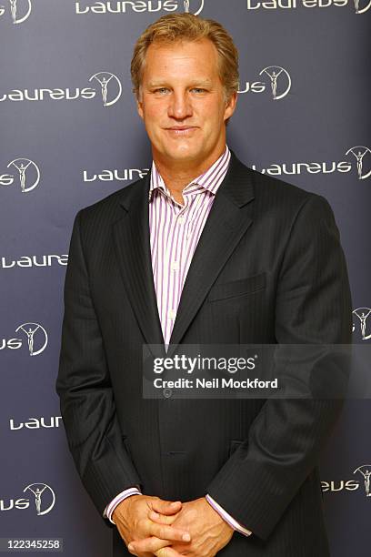 Michael Lynagh attends party hosted by Martina Navratilova at Westbury Hotel on June 26, 2010 in London, England.