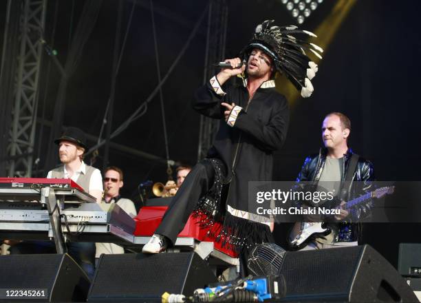 Jay Kay of Jamiroquai performs at Day 2 of Hard Rock Calling at Hyde Park on June 26, 2010 in London, England.